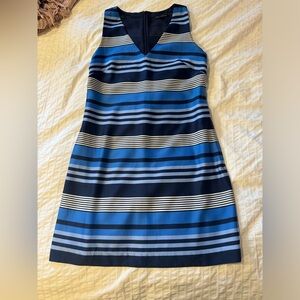 Banana Republic Blue Stripped Summer Dress Size 6